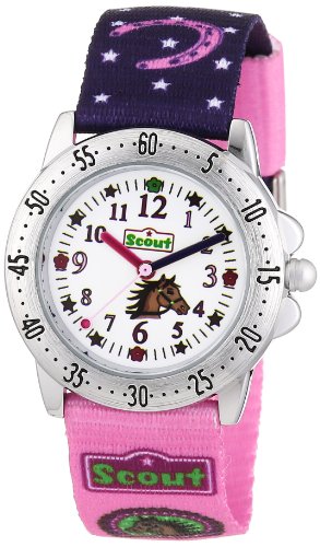 Scout Mädchen-Armbanduhr Analog Quarz Textil 280378065 -